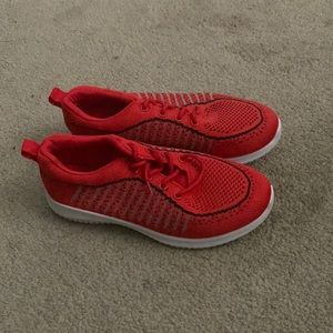 I’m selling red sneaker activewear shoes!